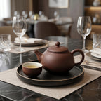 Matte Cocoa Ceramic Solo Tea Set