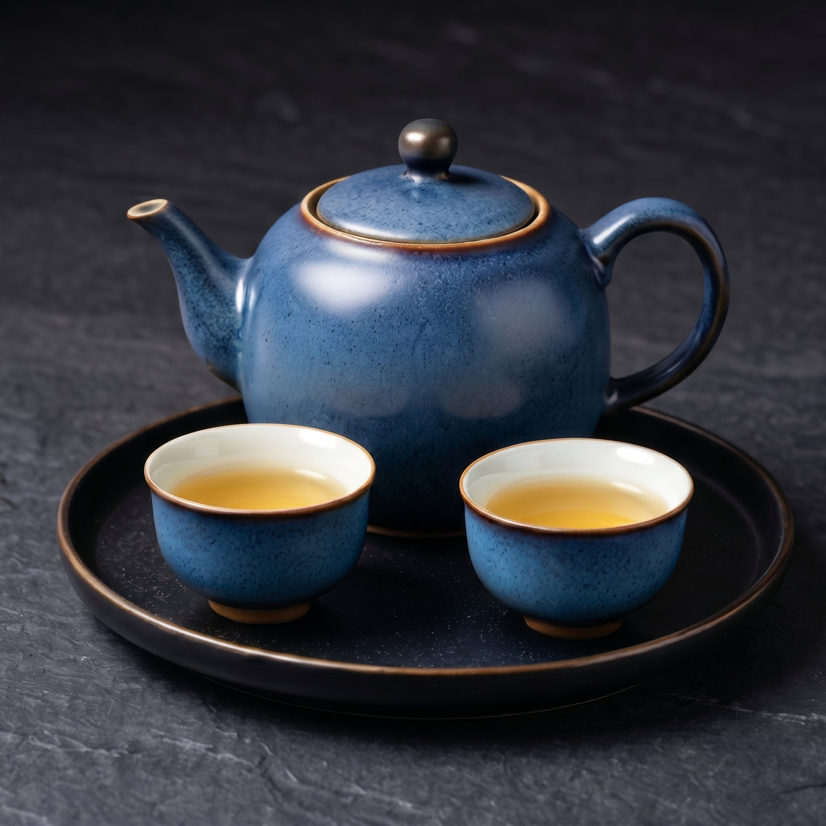 Speckled Lapis Ceramic Tea Set