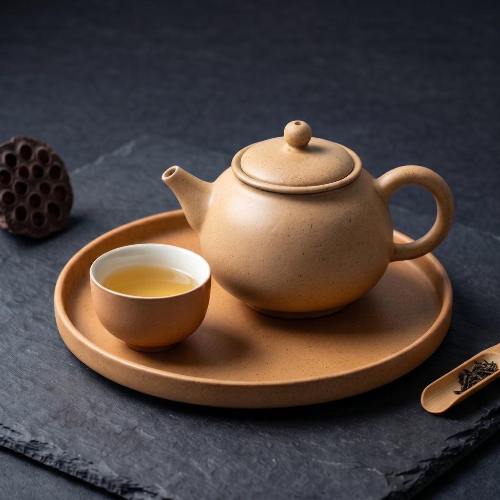 Speckled Sandstone Ceramic Solo Tea Set